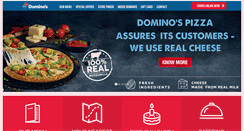 Desktop Screenshot of dominos.co.in